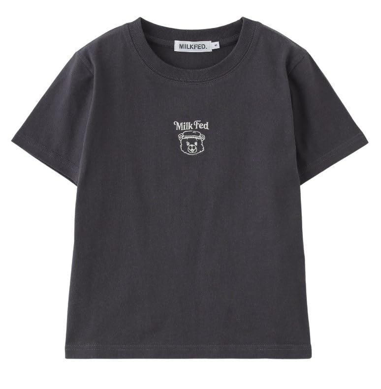 Milkfed Casual BEAR COMPACT TEE in CHARCOAL Women's S/S