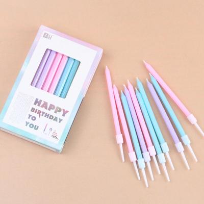 10 Stück Lange Farbige Kerzenständer Dekorative Geburtstagskerzen Gast Hochzeit Und Halter Votiv Feiertags-Essentials Kerzen