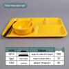rectangular 5-compartment shallow melamine