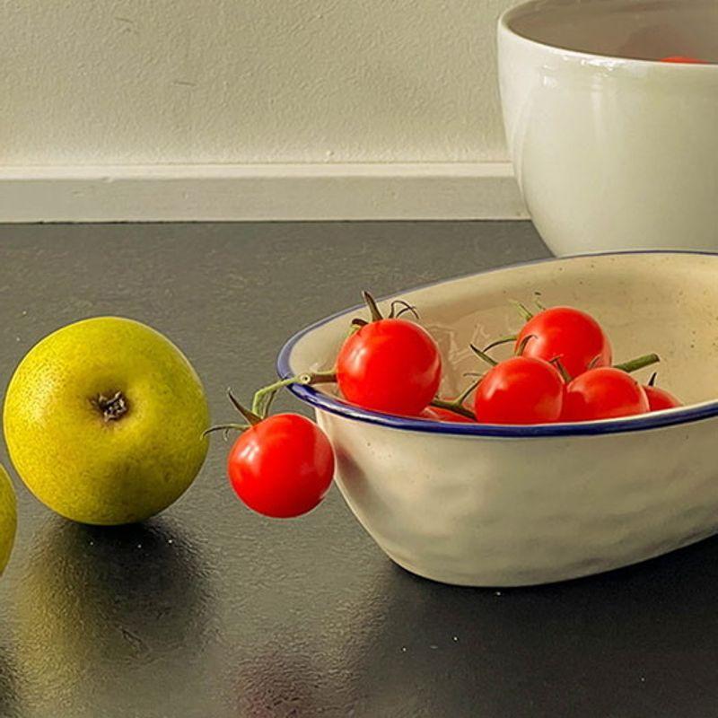 EPOK Epoch - Tiefe ovale Schüssel Blau