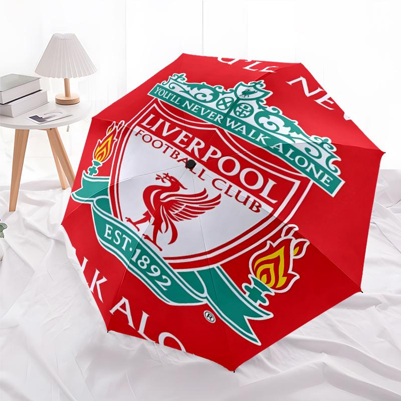 1pc L-Liverpool Umbrella, Sun Protection, And UV Shielding. It Has Eight Sturdy Ribs for Outdoor Use And Perfect As a Holiday Gift