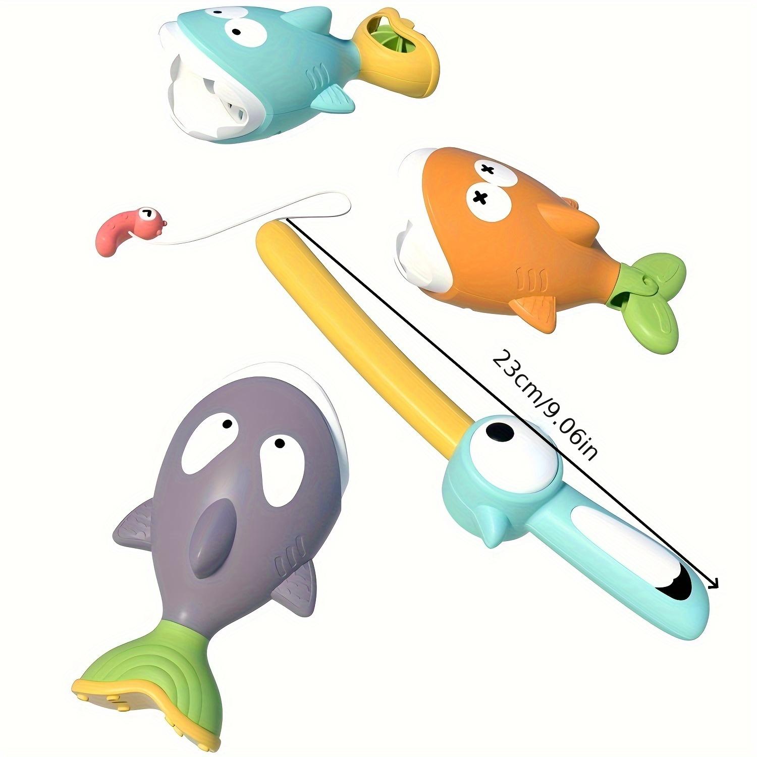 

Волшебная рыбалка, плавающую рыбу можно использовать как занавеску для душа, набор игрушек для ванной с удочкой, подарок для веселья на улице без воды на Рождество fishing toys