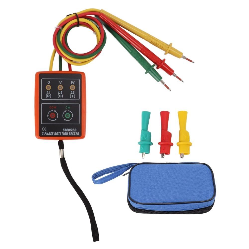 60V-600V AC Phase Sequence Meter LED Indicator Phase Indicator Detector Industrial Maintenance