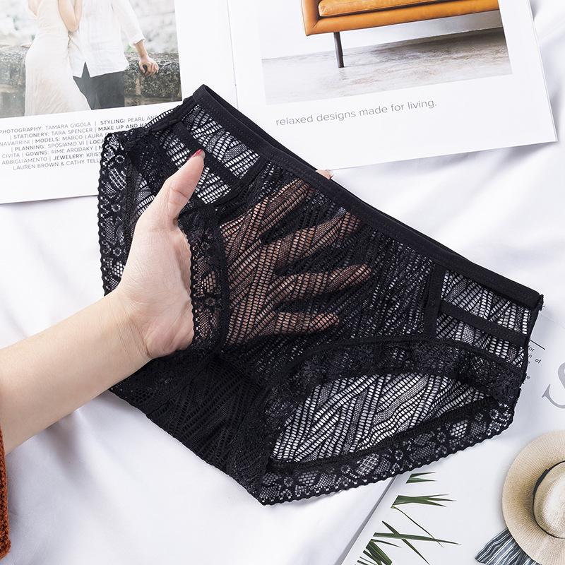 Lace Mesh Women's Low Waist Butterfly & Flower Panties
