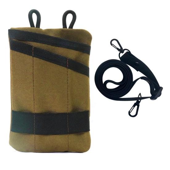

Outdoor EDC Tools Storage Pouch with 3 Tool Slots Zipper Pocket Oxford Cloth EDC Gears Coins Cash Keys Organizer Bag Men Gift