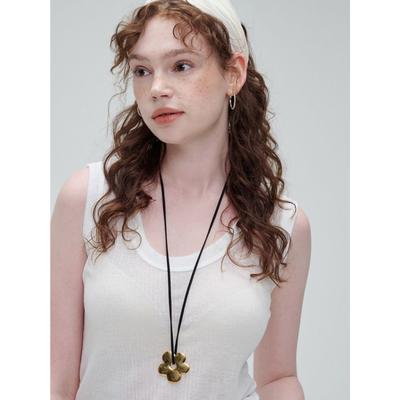NOISCHE Metall Fleur Halskette _ GOLD