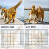 Humorous 2026 Cat Butt Calendar 12 Monthly Funny Cat Tail Wall Calendar Family Planner Scheduling Tool For Living Room Bedroom