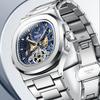 Mark Fairwhale Automatikwerk 6012 Neue Hohlmondphasenanzeige Tourbillon Edelstahl Wasserdicht Mechanische Herrenuhr