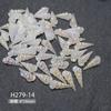 50Pcs Starfish Shell Nail Art Accessories, Conch Resin, DIY Nail Jewelry, Wearable Nail Decorations