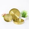 Elegant Metal Serving Plate With Electroplated Finish For Home And Hotel Use