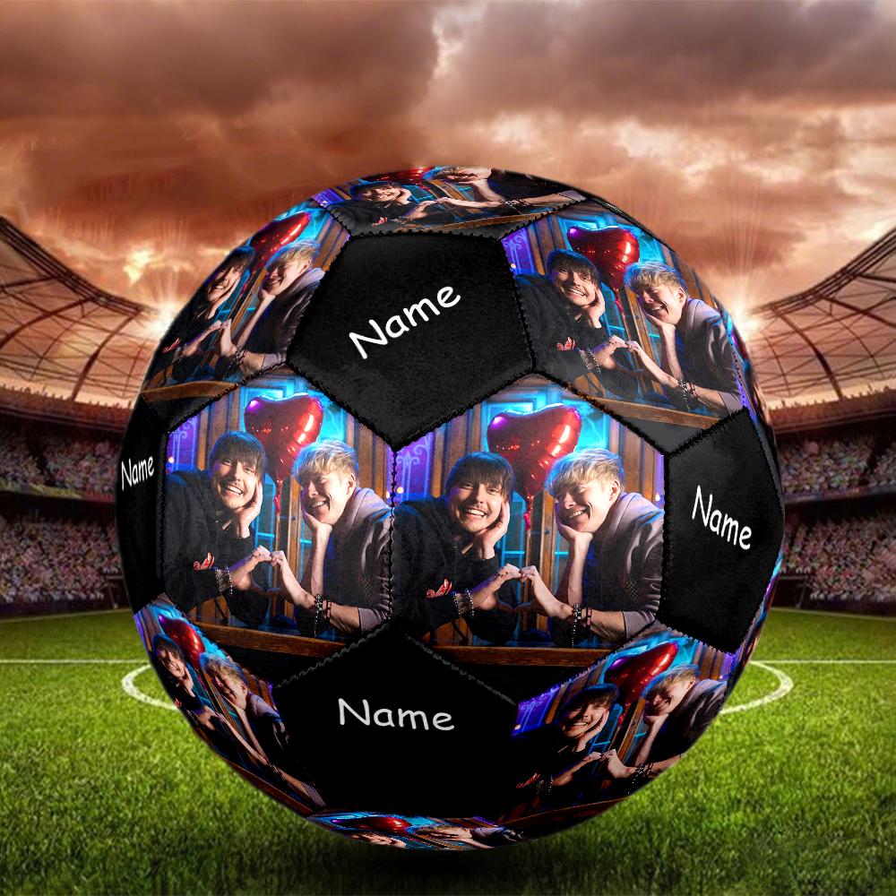 Custom Name Sam and Colby Theme Size 5 Soccer Ball, Suitable for Both Indoor and Outdoor Matches, a Gift Suitable for Everyone.