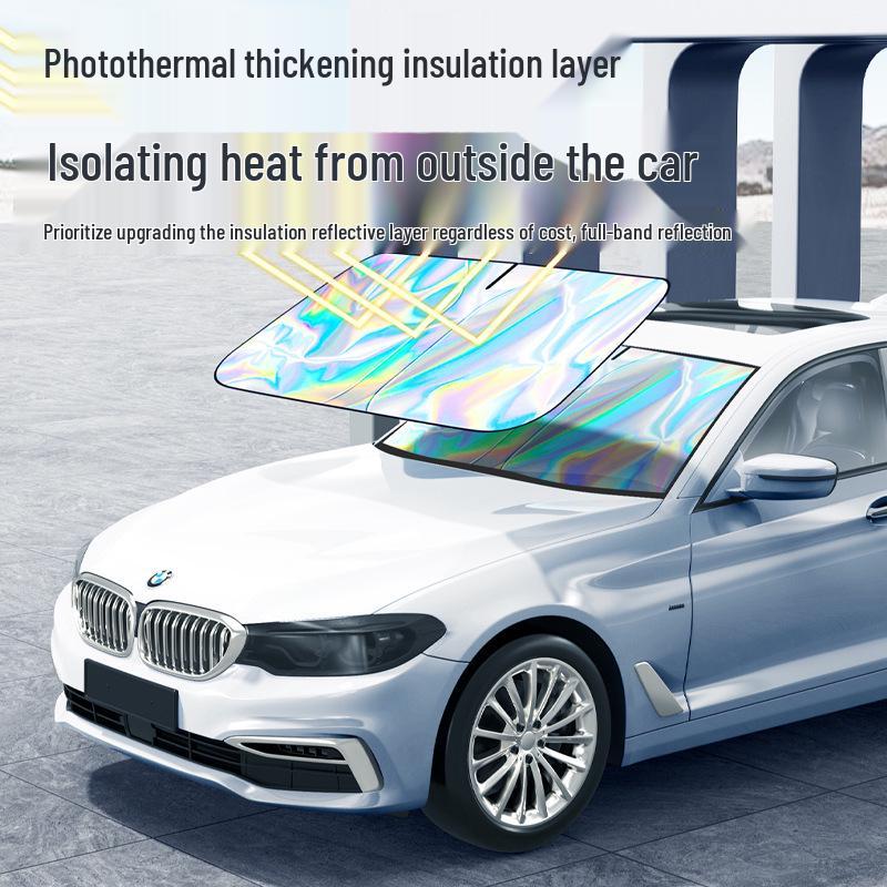 Car Laser Sunshade - Heat Insulation Windshield Cover and Privacy Curtain