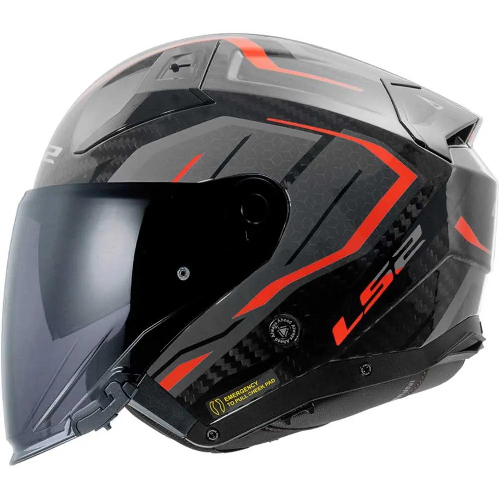 LS2 Open Face Helmet OF603 Infinity II Carbon Urus
