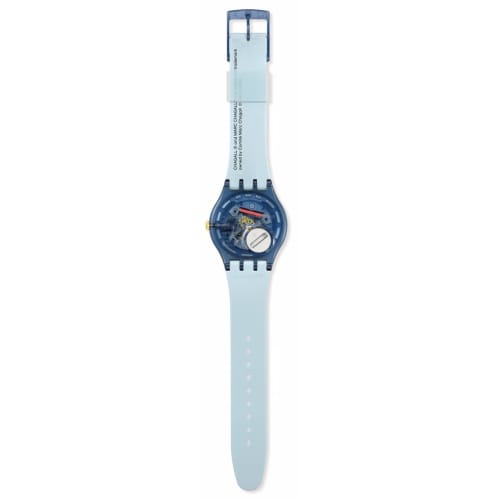 Swatch Chagall's Blue Circus SUOZ365 Watch, Blue
