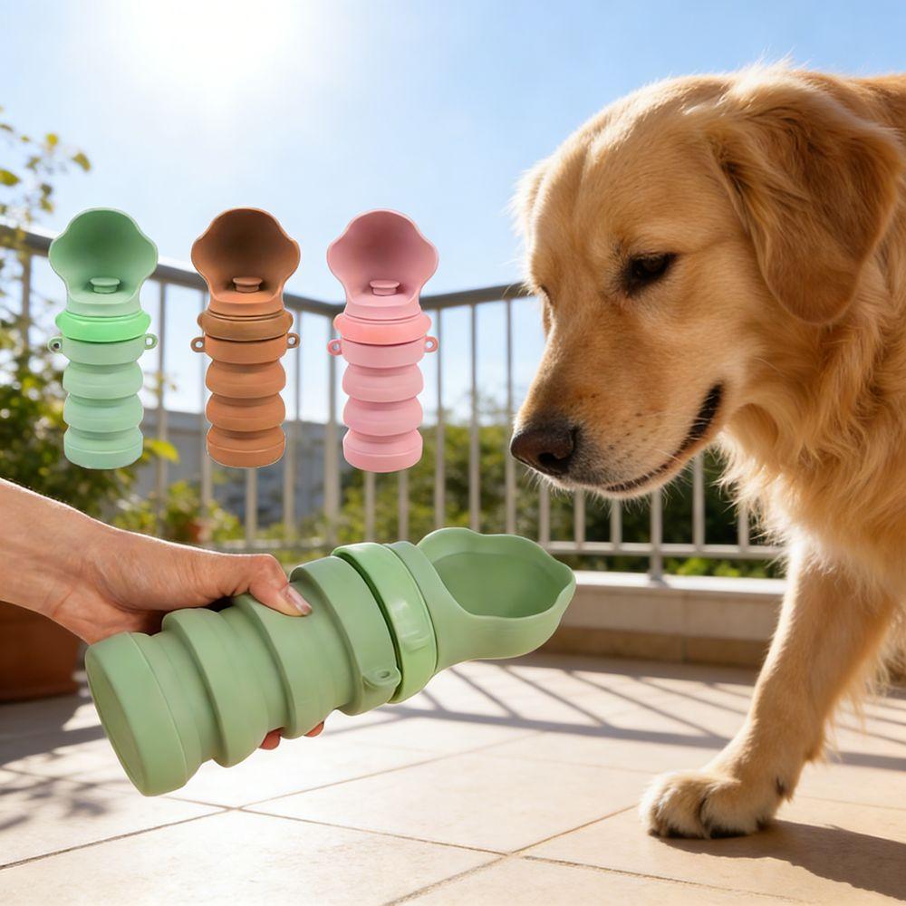 Food Grade Dog Water Cup Leak-proof Cat Water Bottle Portable Collapsible Dog Water Bottle  Hiking