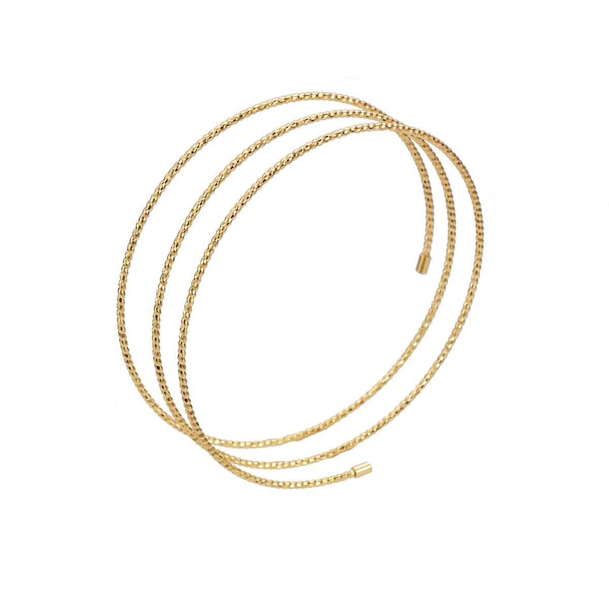 

Реальный выстрел S925 серебряный эластичный трехкруговой браслет женский флэш-память телескопический тонкий браслет спиральный браслет мода 925 silver золотой