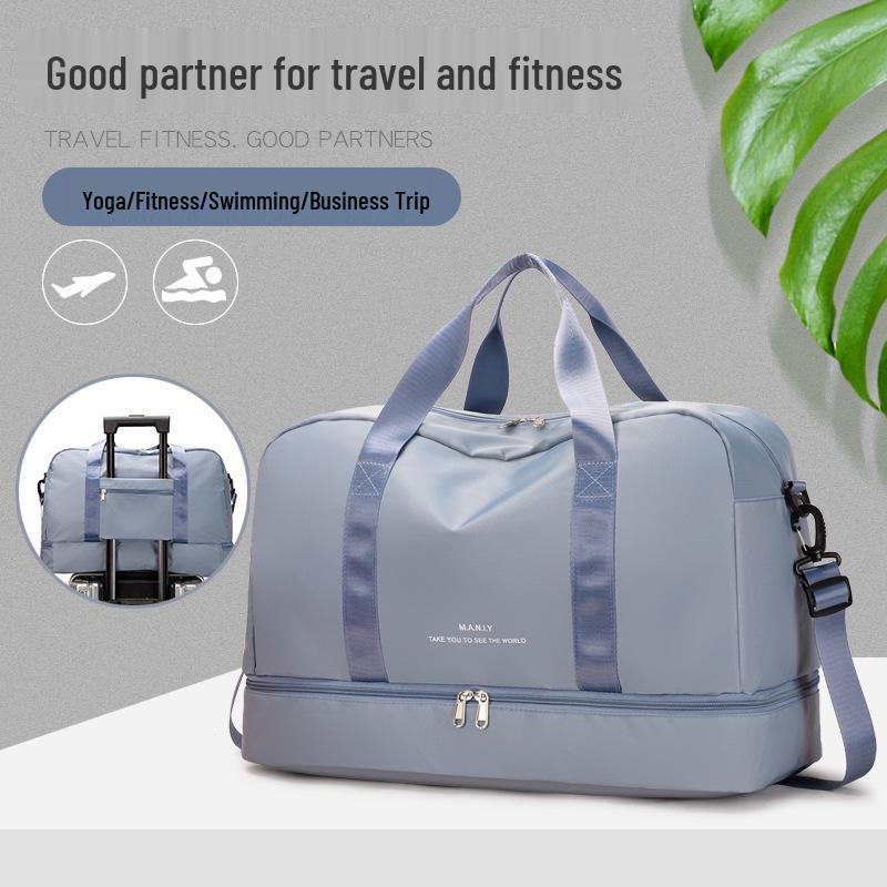 Unisex Yoga & Travel Bag: Large Capacity, Fitness, Wet/Dry Separation