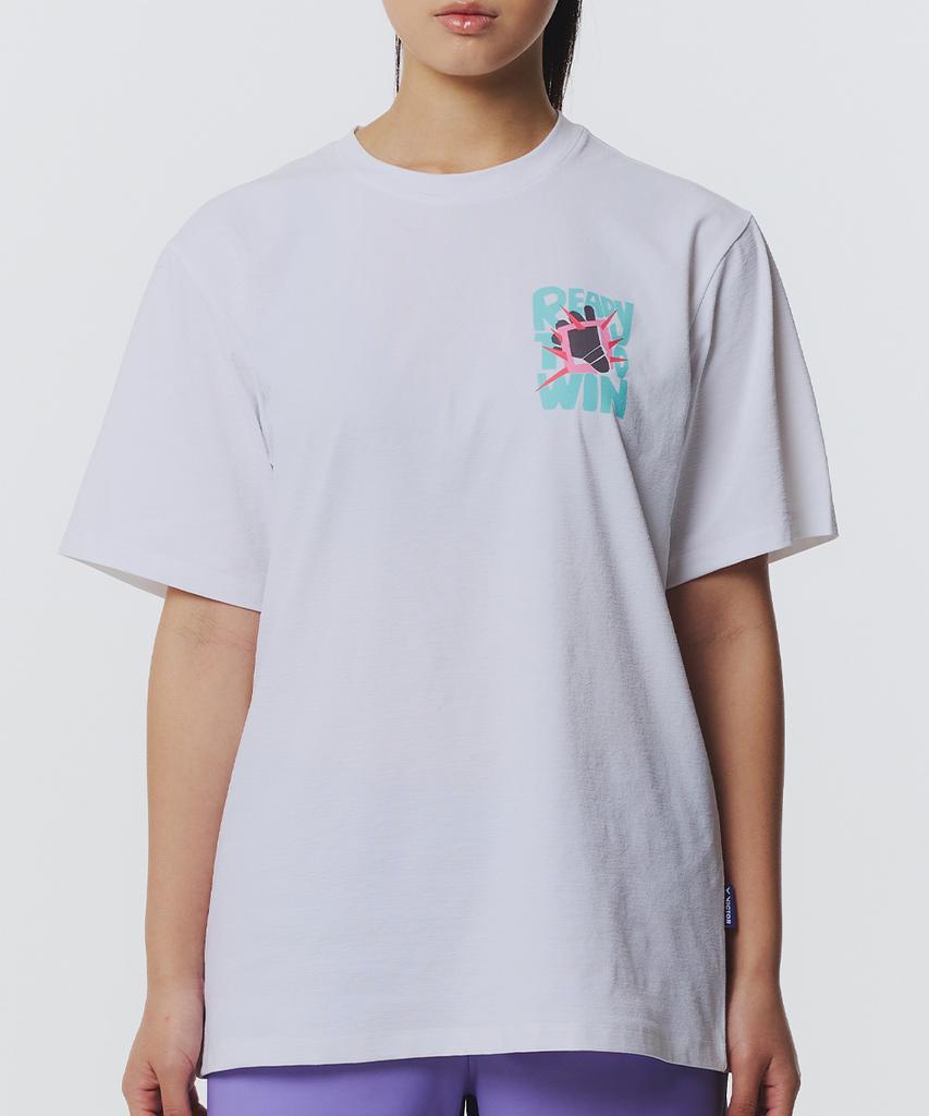 Bigteo Sparky Move Badminton Unisex Oversized T-Shirt (Vt26Ato205U)