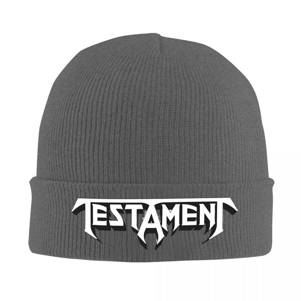 Testament Band Beanie Hat For Men Women Heavy Metal Band Winter Warm Skull Knitting Hat Cap