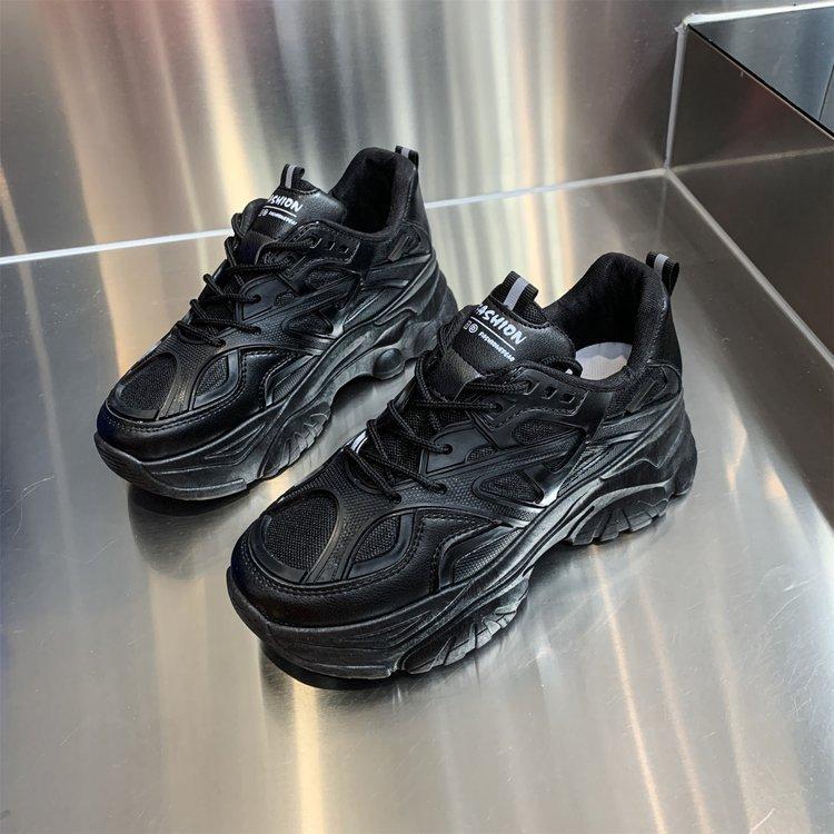 Thick Bottom Sneaker Women's Autumn New Mesh Breathable Lightweight Dad Shoes Women's Thick Bottom Women's Casual Shoes