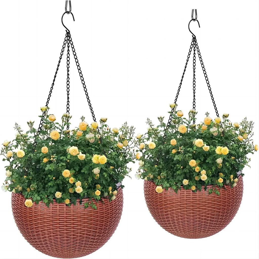 1pc Hanging Planters Self Watering Hanging Baskets for Indoor Outdoor Plants Flower Plant Pot Garden Planters 2 Different Pieces