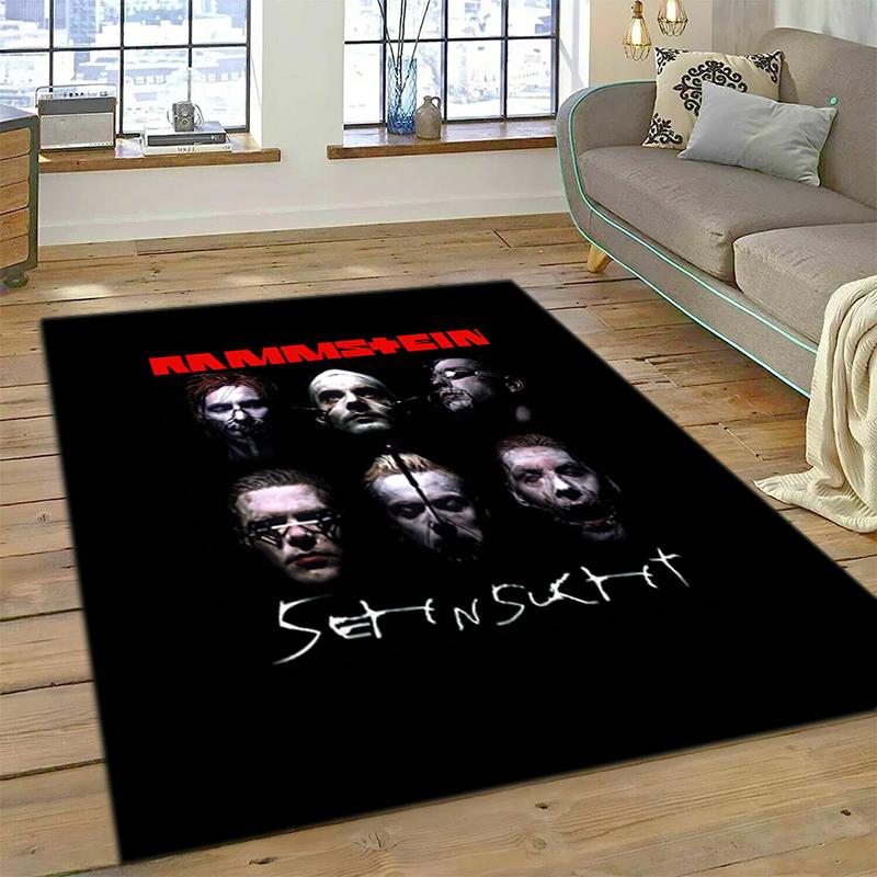1PC German Rams Print Rug - home decoration Carpet For Living Room Bedroom Flooring Computer Chair Area Rug