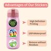 60pcs Suitcase Stickers Waterproof Stickers Scooter Computer Tablet Cartoon Decoration