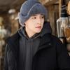 WTEMPO Men's Outdoor Faux Fur Solid Color Soft Plush Cycling Hats Autumn Winter Windproof Cold-proof Warm Bomber Hats