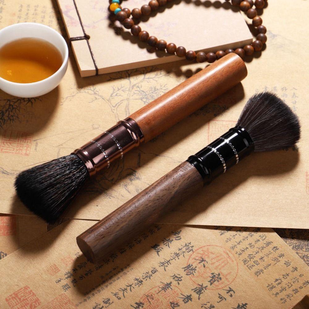 Sandalwood Handle Household Tea Accessories Tea Cup Cleaner Tea Brushes Teaware Cleaning Brush