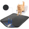 Cat Litter Box Mat Waterproof Double Layer Nonslip Washable Litter Trapping Pad Toilet Clean Supplies Grips Litter Effectively