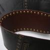 Women Belt Retro Trendy Leather Rivet Trim Wide Belt Casual Dress Decoration For Party Birthday Gifts Men