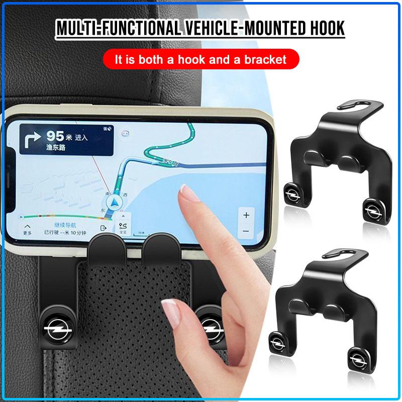 Multifunctional Car Rear Seat Hook Phone Holder Clothes Hanging Hooks For Opel Astra C G H Insignia J K Zafira B Corsa Vectra C Corsa C