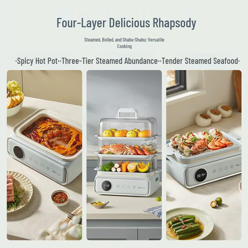 Bear Electric Steamer and Cooker DZG-P20W7 CN plug (adapter included)