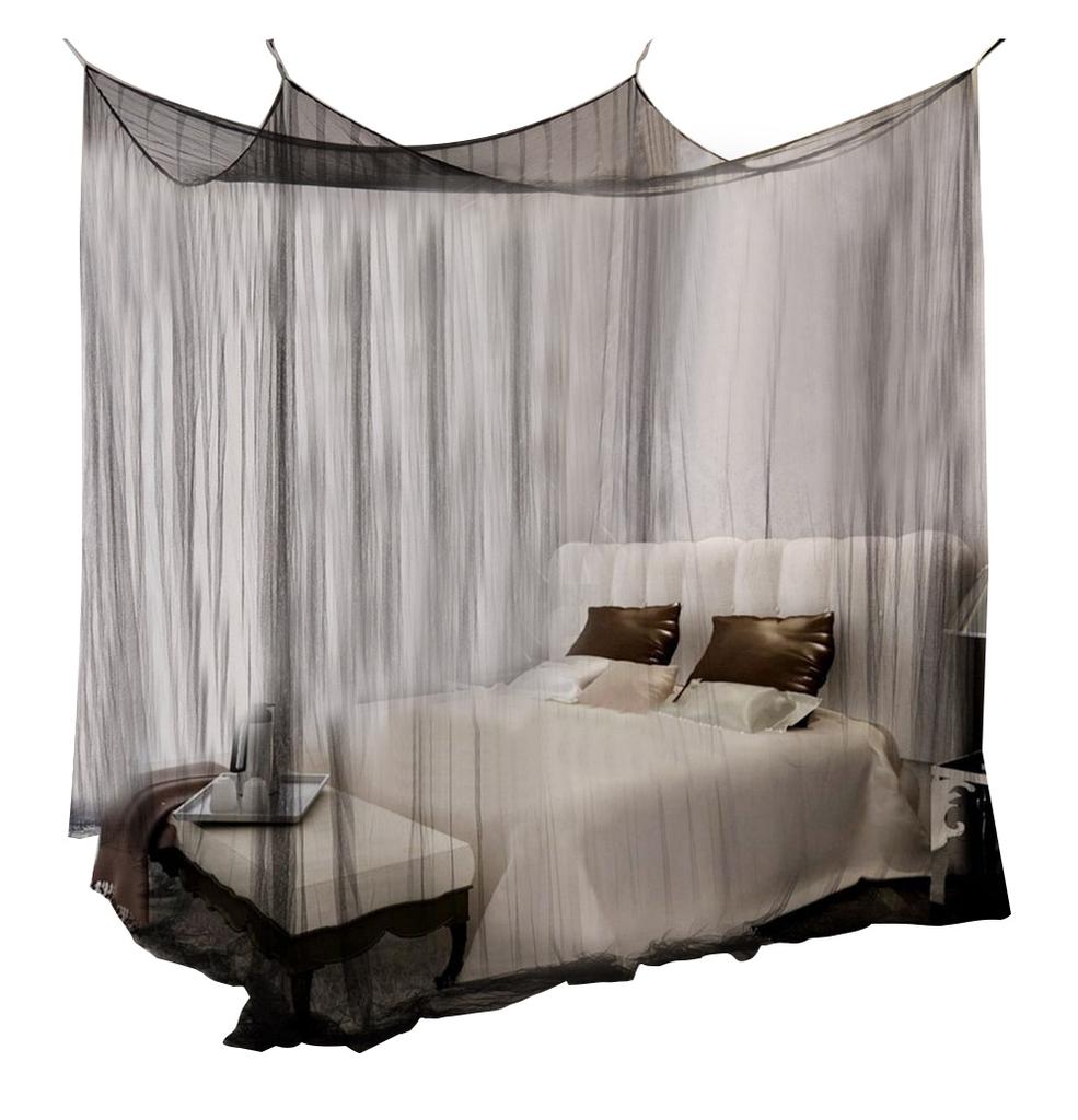 4 Corner Post Bed Canopy Mosquito Net Full Queen King Size Bedding