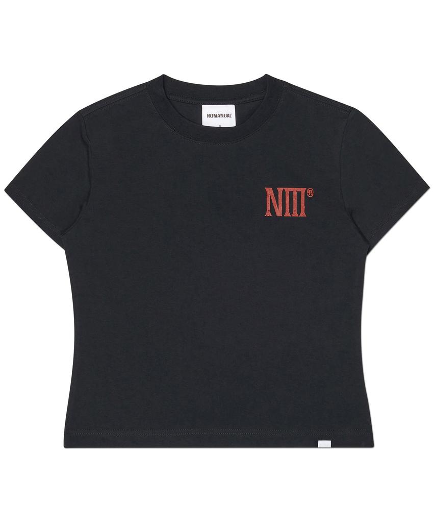 Nomaenyueol Two Face Logo T-Shirt (Woman) - Black