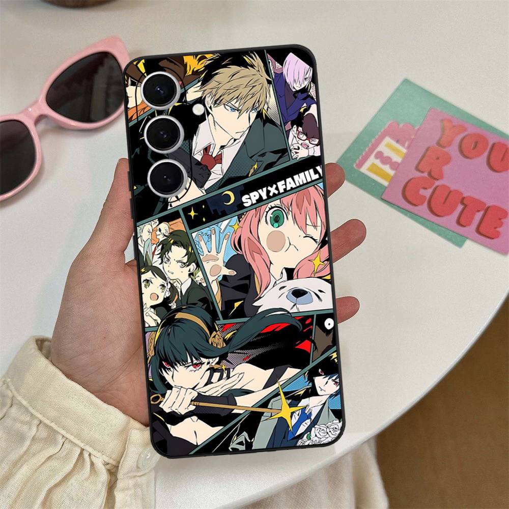 Classic Anime Spy X Family Phone Case For Samsung S 24 Fe 25 Ultra Plus 20 Lite 21 30 22 23 24 22 Ultra 5G Fundas