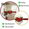 Durable Winter Holiday Decals Gold Merry Christmas Window Clings, Decorative PVC for Reusable Glass Decor Home Decor, Waterproof Removable Stickers