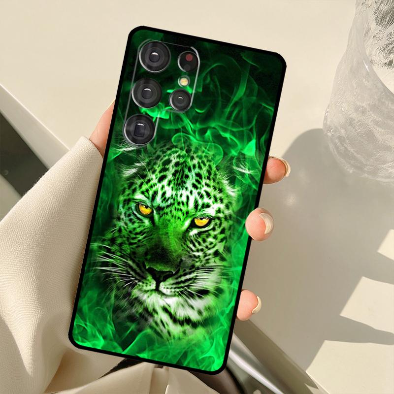 King of jungle Lion For Samsung Galaxy S22 Ultra S21 S20 FE S8 S9 S10 Note 10 Plus Note 20 Ultra Phone Case