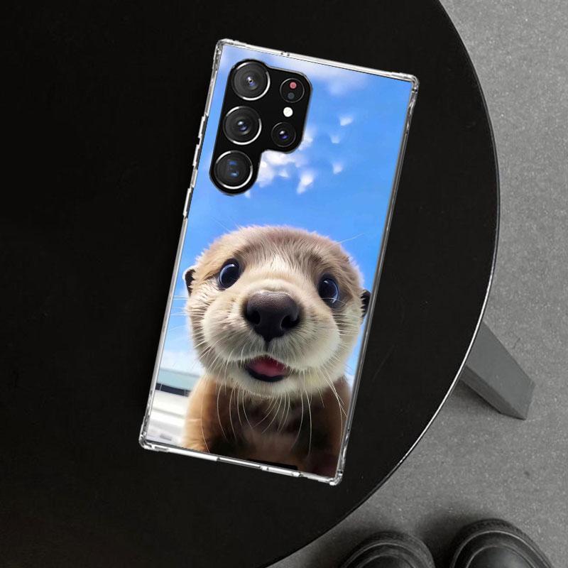 Animal Otter Cute Cartoon Phone Case Cover for Samsung Galaxy S26 S25 Edge S24 S23 Ultra S22 Plus S21 FE S20 + Art Customized Fu