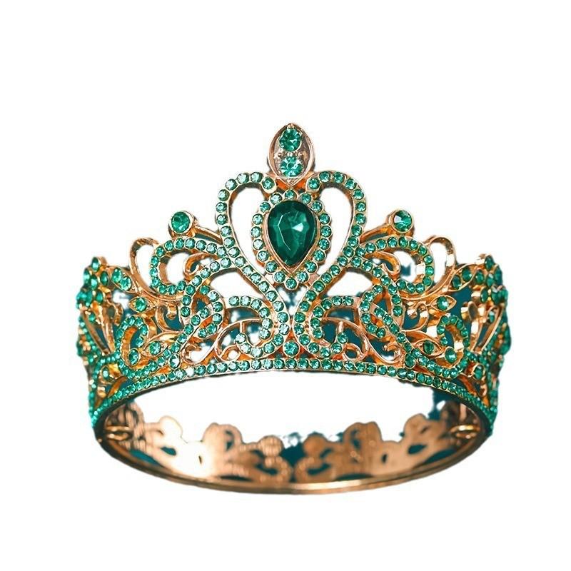 

Стразы Полный Круг Корона Тиара Европейская и Американская Невеста Барокко Круглая Корона Украшения для Волос Корона в Стиле на День Рождения Аксессуары