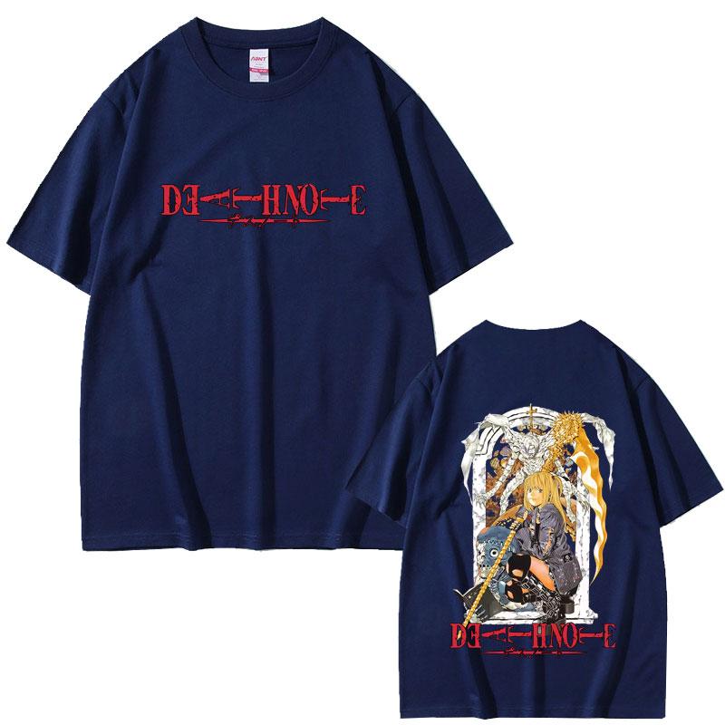 Anime Death Note Ryuk Misa Merch Tshirt Unisex Women Casual Oversized Soft Cotton Short Sleeve Cartoon Unisexga Cosplay Streetwear