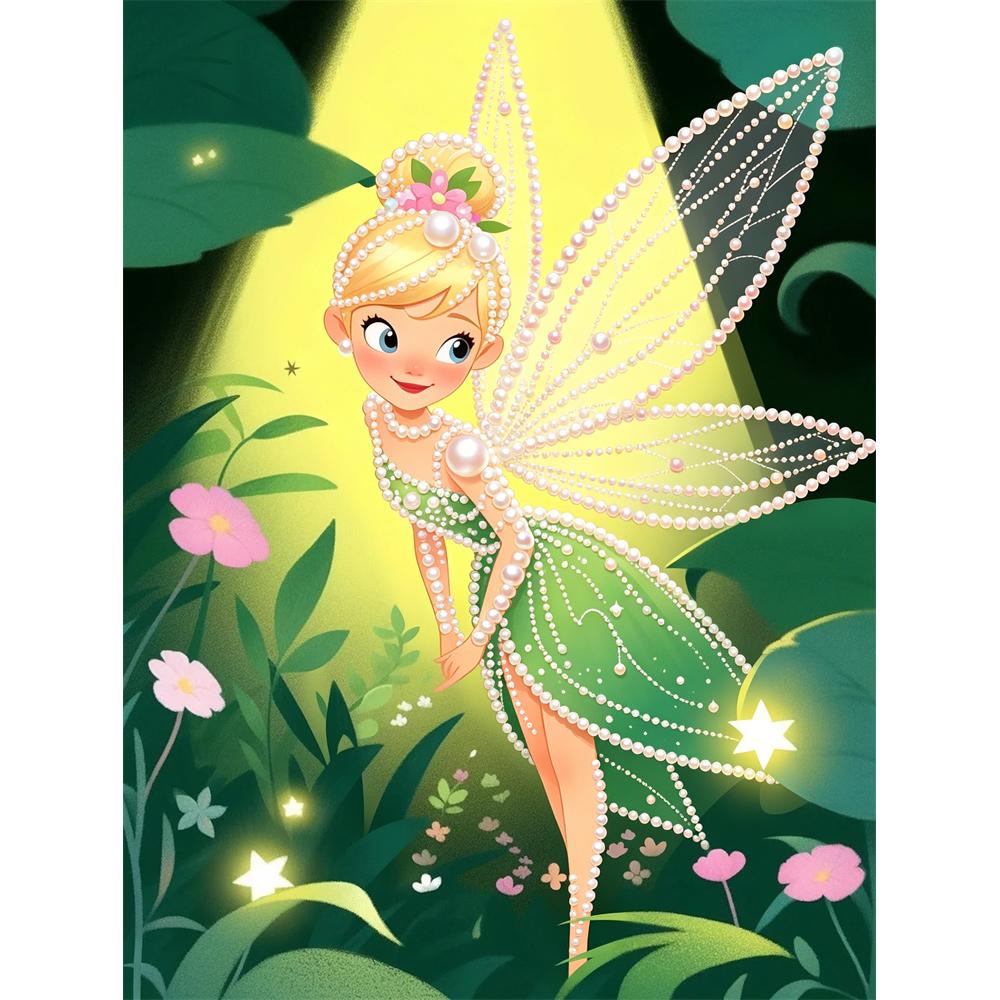 

Disney Pearl Art Tinker Bell 5D DIY Pearl Picture Craft Kit Suitable for Adults Beginners Creative Gift Home Decor Idea 30x40