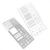 Planning Calendar Templates Ruler Set Transparent Plastic Stencils for Dot Grid Journals Journaling Stencil