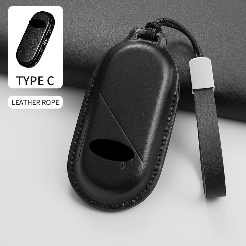 For BMW Mini Cooper JCW Countryman Aceman Cabrio F55 F56 F57 F54 F60 Car Remote Key Case Cover Shell Keychain Garnish Accessorie