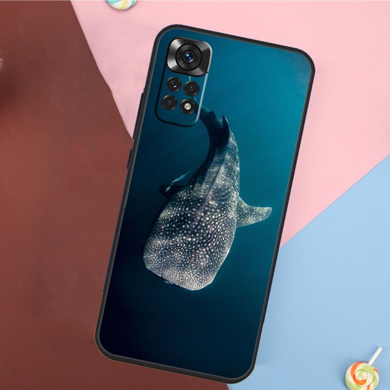Ocean Whale Shark Animal Cover For Xiaomi Redmi Note 14 13 12 9 10 11 Pro 9S 10S 11S 12S Redmi 14C 10C 12C 13C Case