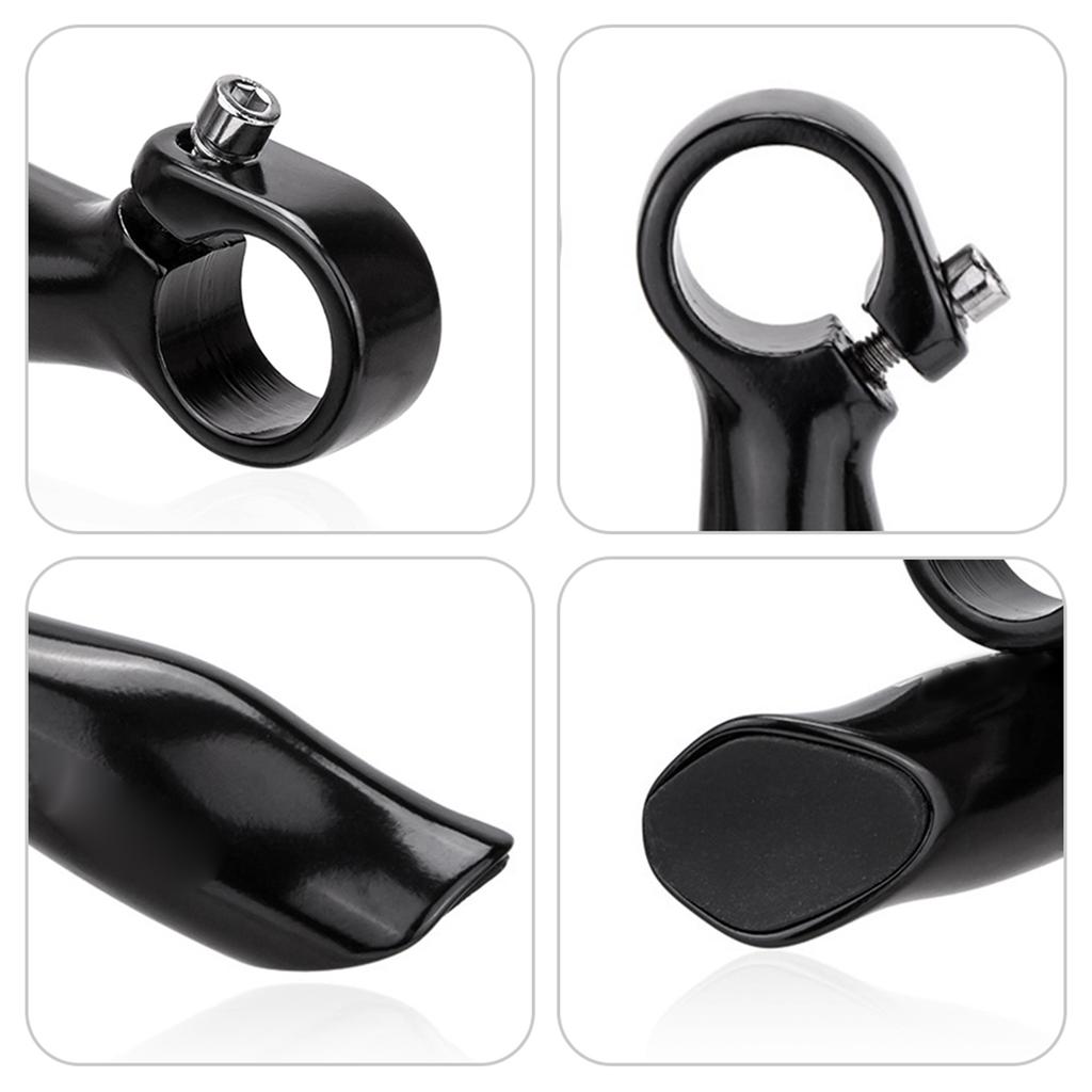 Handlebar Ends, Aluminum Alloy Handlebar Ends for and on Road, Ergonomic Design, sy to Install, Fits 22.2mm Handlebars