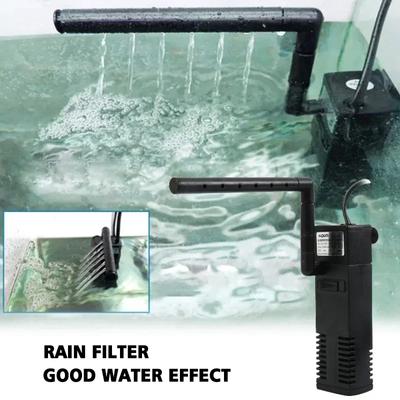 EU PLUG Fish Tank 3-In-1 Silent Oxygen Pump Low Level Water Turtle Tank Filters Aquarium Submersible Pumps Fishbowl Accessories