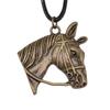 45cm Necklace Leather Chain Big Elephant And Horse Wedding Jewelry Findings QN027