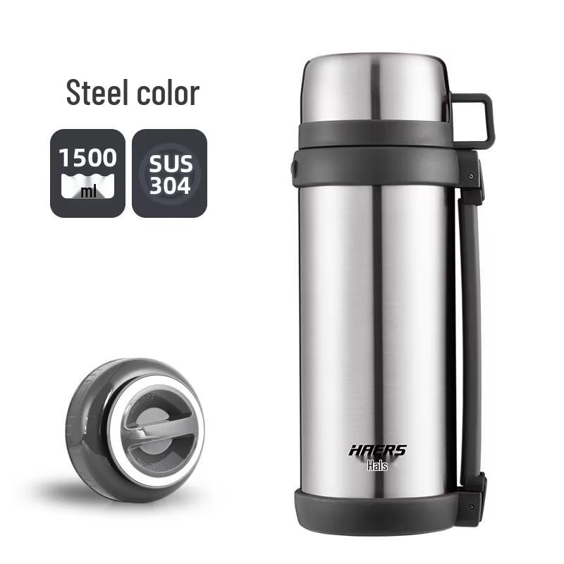 HAERS 304 Stainless Steel Portable Travel Thermos