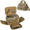 DSLEAF Pistol Bag, Holds 4 Guns, Pistol Case, Accessory Storage, Pistol Range Bag, Handgun Case